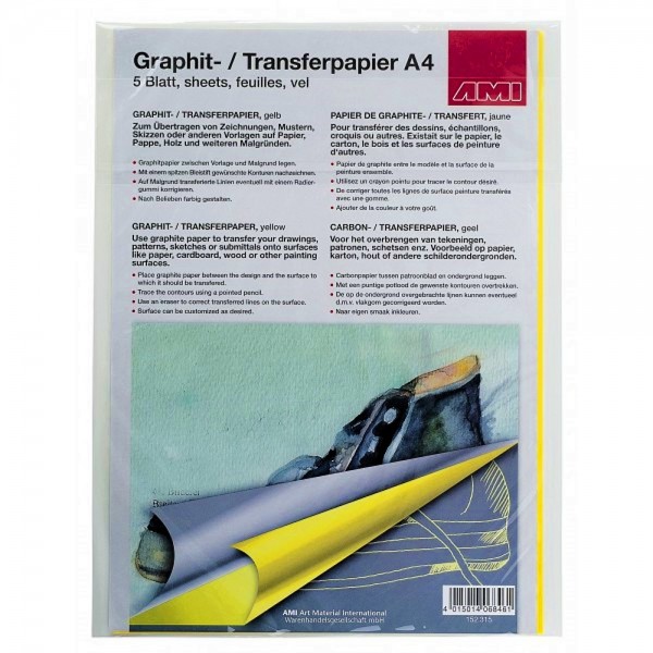 Graphitpapier Color A4 | 5 Blatt-Image
