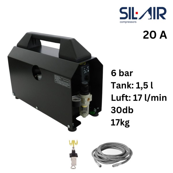 Sil Air 20A | Airbrush Kompressoren SET