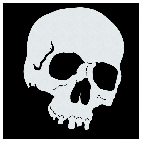 Skull #281 | Totenkopf Airbrush-Schablone | ca. 13 x 16 cm
