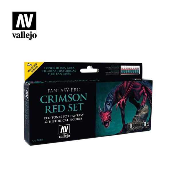 Crimson Red | Vallejo Fantasy Pro Nocturna Set