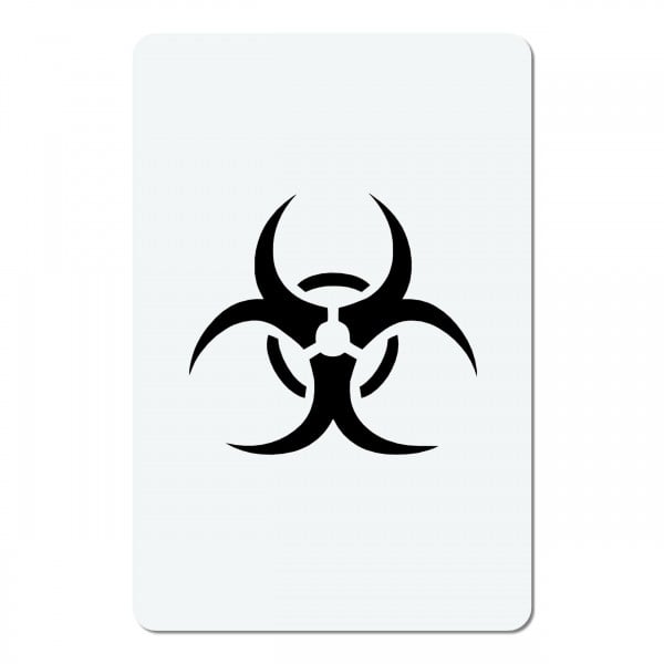 Biohazard Biological | mini #013 Airbrush Schablone A6