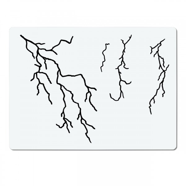 Blitze | Airbrush Schablone A6