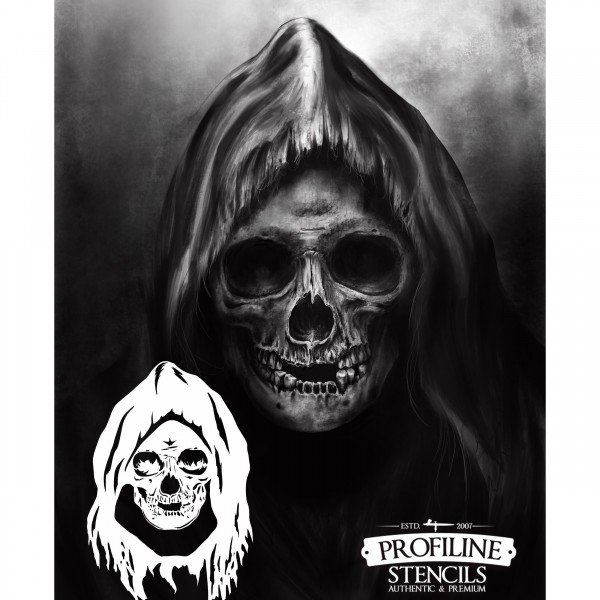 Sensenmann, der Tod | Airbrush Schablone Grim Reaper | A4