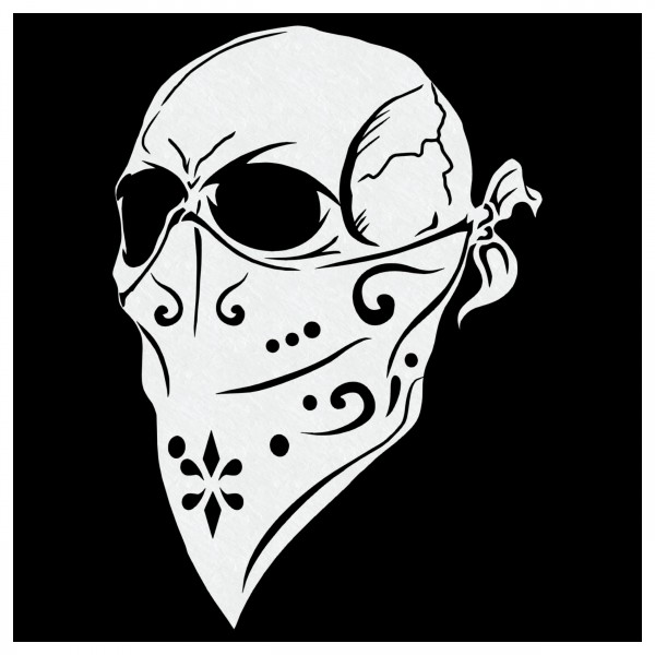 "Gangsta Skull" | Totenkopf Airbrush Schablone ca. A4