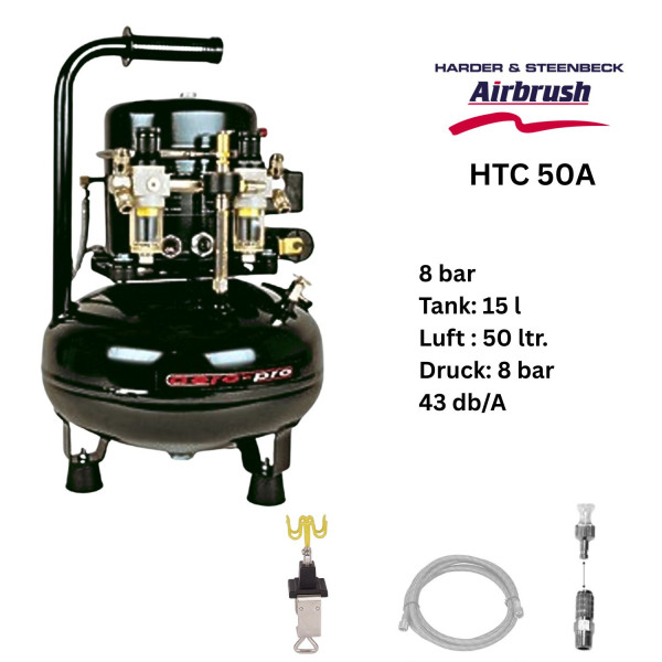 HTC 50A | Aero Pro Airbrush Kompressor SET
