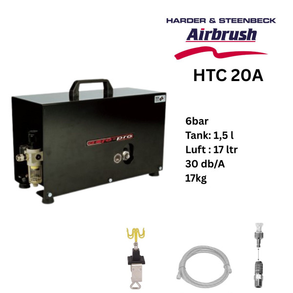 HTC 20A | Aero Pro Airbrush Kompressor SET