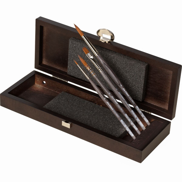 COLINEO | Aquarell-Pinsel-Holz-Box