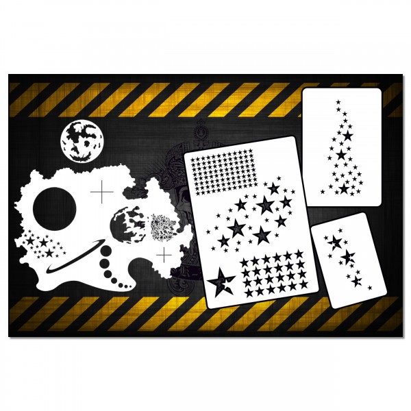 Space ´n Stars Set | Airbrush Schablonen SET