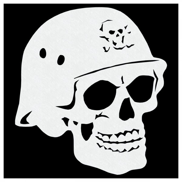 "Biker Skull" | Totenkopf Airbrush-Schablone A5
