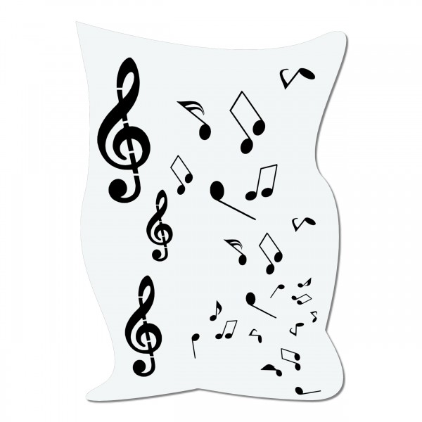 Noten, Melodie, Musik | Airbrush Schablone | ca. A4