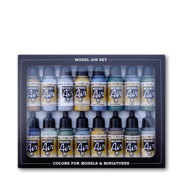 WWII British RAF & FAA ***| 16 Model Air Vallejo Airbrush-Modellbau-Farben
