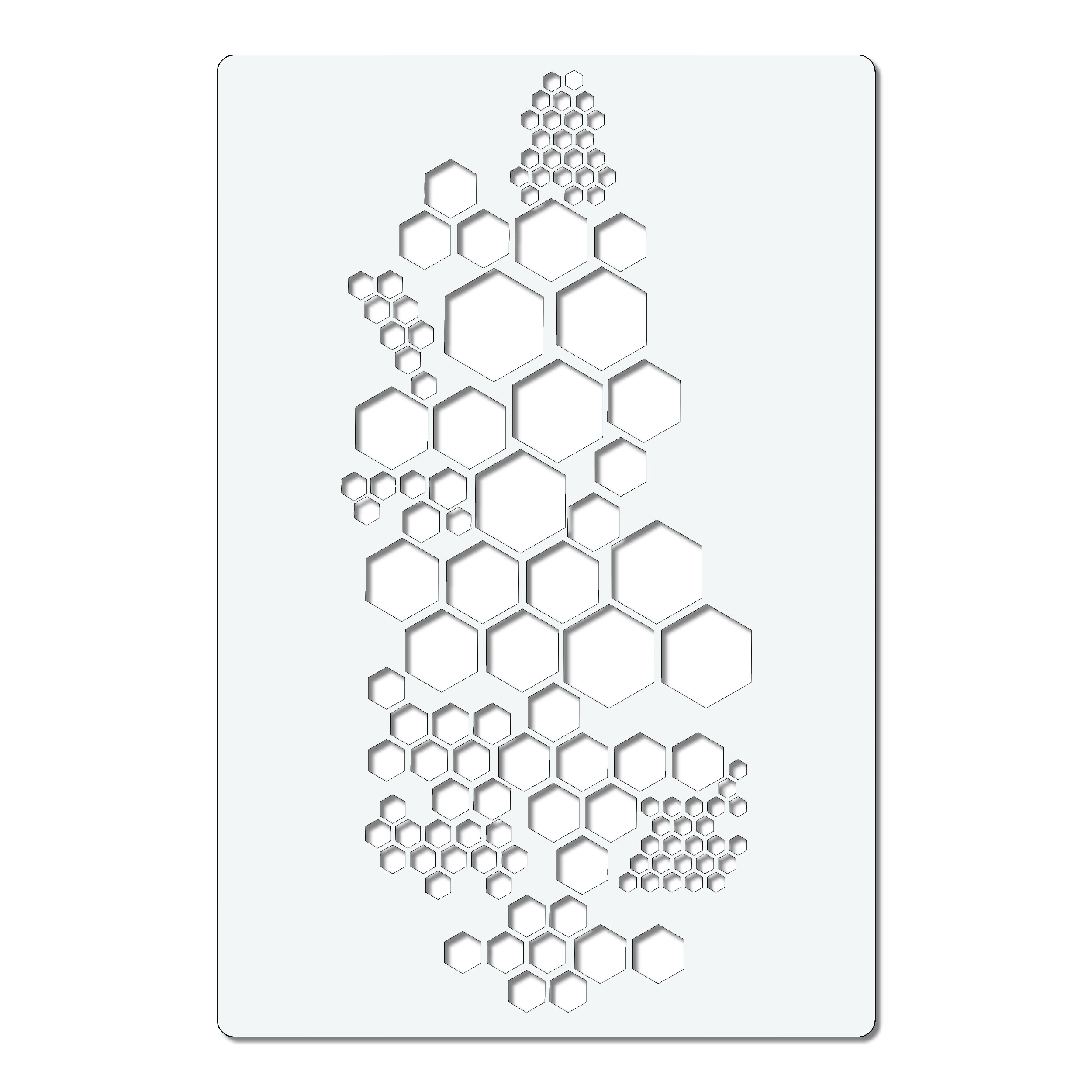 Honeycomb Stencil Waben Muster Airbrush Schablone