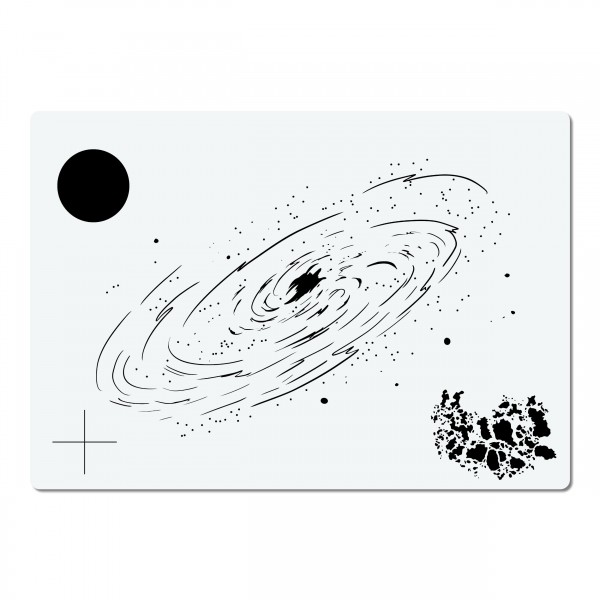 Galaxy Weltraum | Airbrush Schablone ca. A4 | Space Stencil