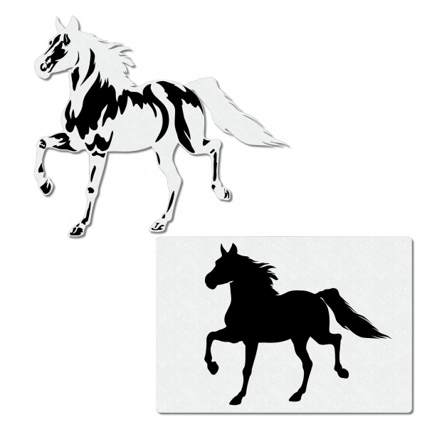 Pferd, trabend | Airbrush Schablone ca. A4
