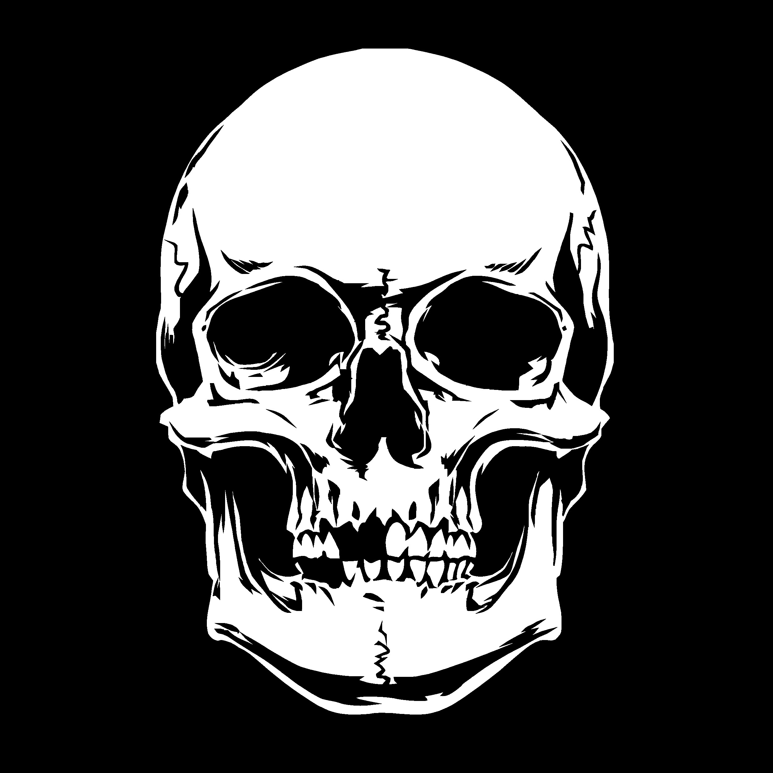 Skull's Kopf Airbrush Schablone für Schädel Totenköpfe 