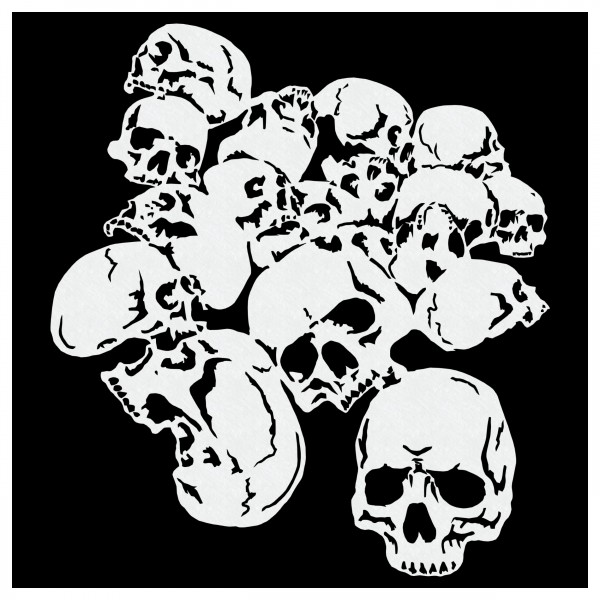 Piles of Skulls #132 | Totenkopf-Stapel-Airbrush-Schablone | ca. A4
