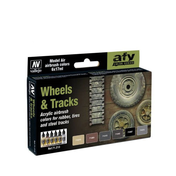 AFV Color | Wheels and Tracks | Model Air Vallejo Airbrush-Modellbau-FarbenSet