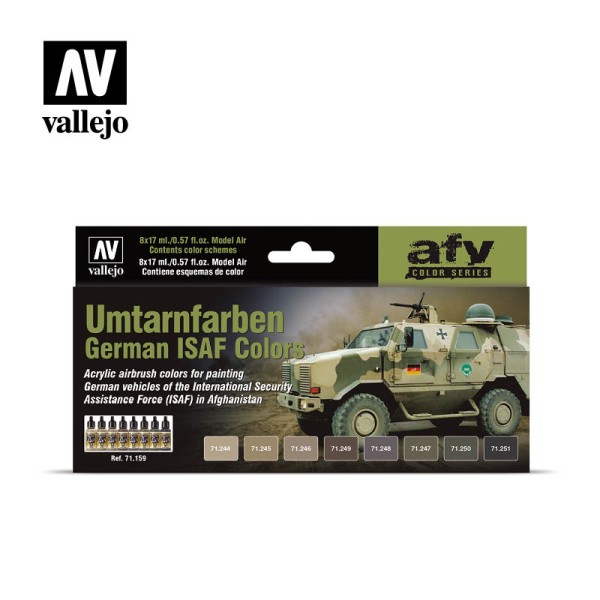 Umtarnfarben Set*** | German ISAF | Model Air Vallejo Airbrush-Modellbau-Farbenset