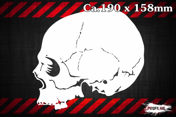 Airbrush Schablone Totenkopf Schädel - Skull Stencil