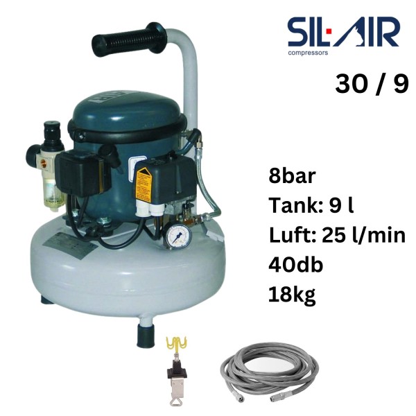 Sil Air 30 / 9 | Silent Airbrush Kompressoren SET