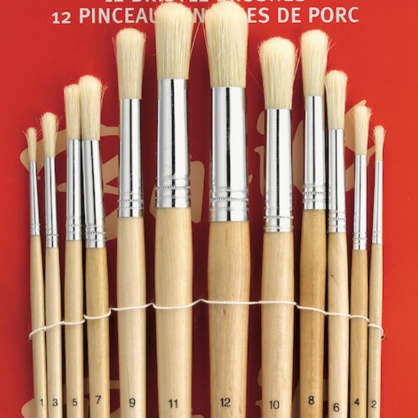Round Bristle Brush | 12pcs Set