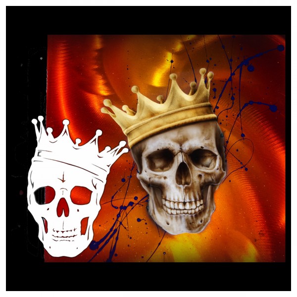 King Skull #200 | Totenkopf Airbrush-Schablone ca. A4