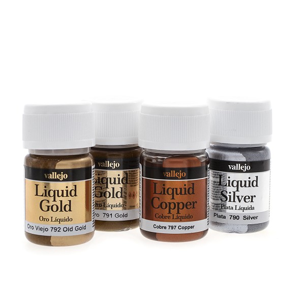 Liquid Color Set | Gold, Silver & Copper