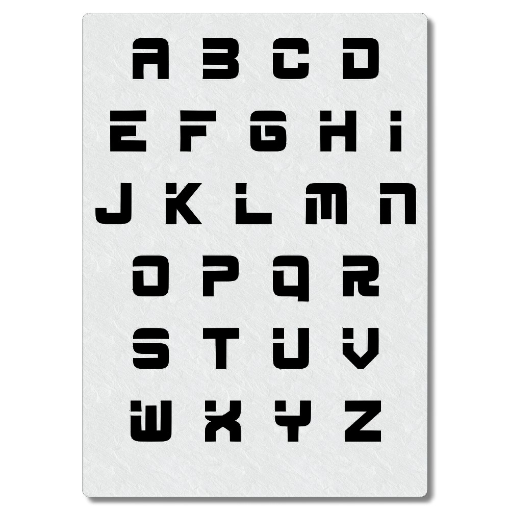 Stencil ABC Alphabet Schrift Buchstaben 8747 Airbrush Schablone 