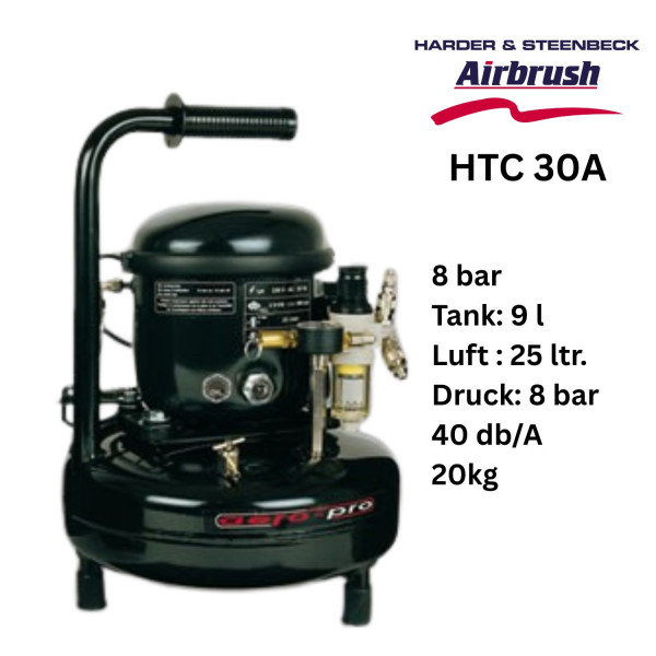 Aero Pro HTC 30A | Silent Airbrush Kompressor
