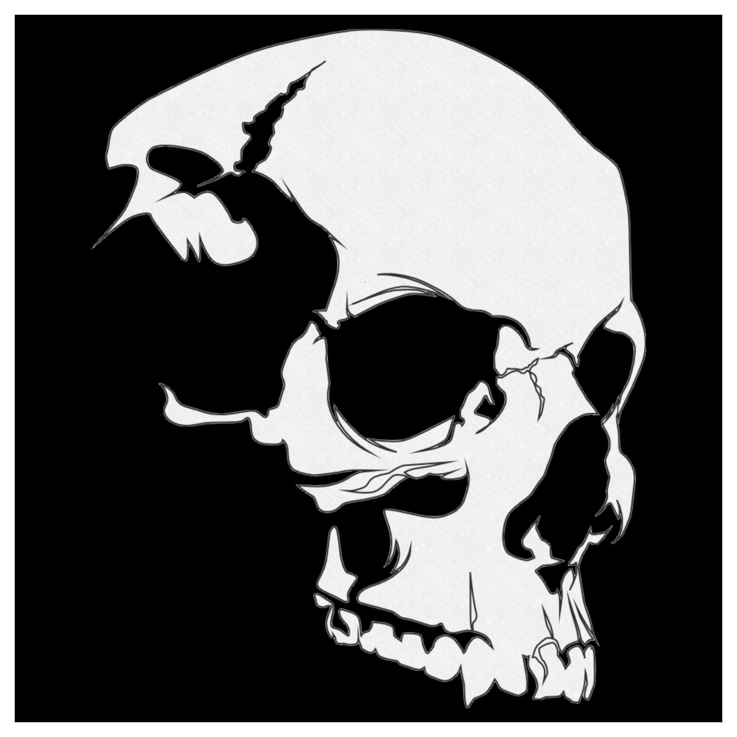 Stencil Airbrush Schablone 15098 Skull Totenkopf 