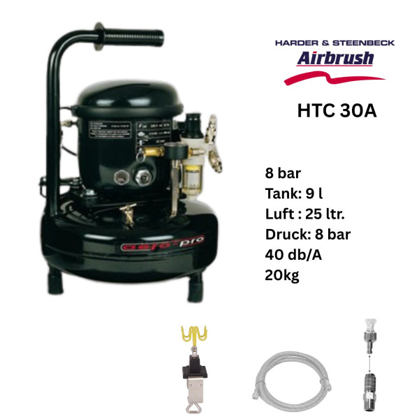 HTC 30A | Aero Pro Airbrush Kompressor SET
