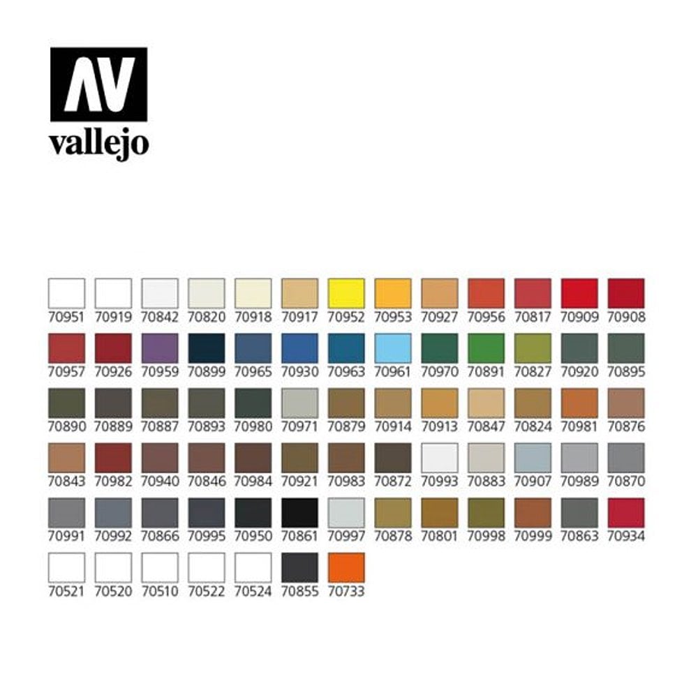 Model Color Koffer Vallejo 72 Farben Farbkoffer Farbsets
