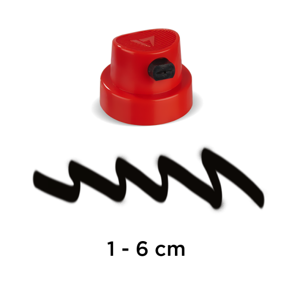 CAP | Flachstrahl Artist 2 | rot/schwarz-Image